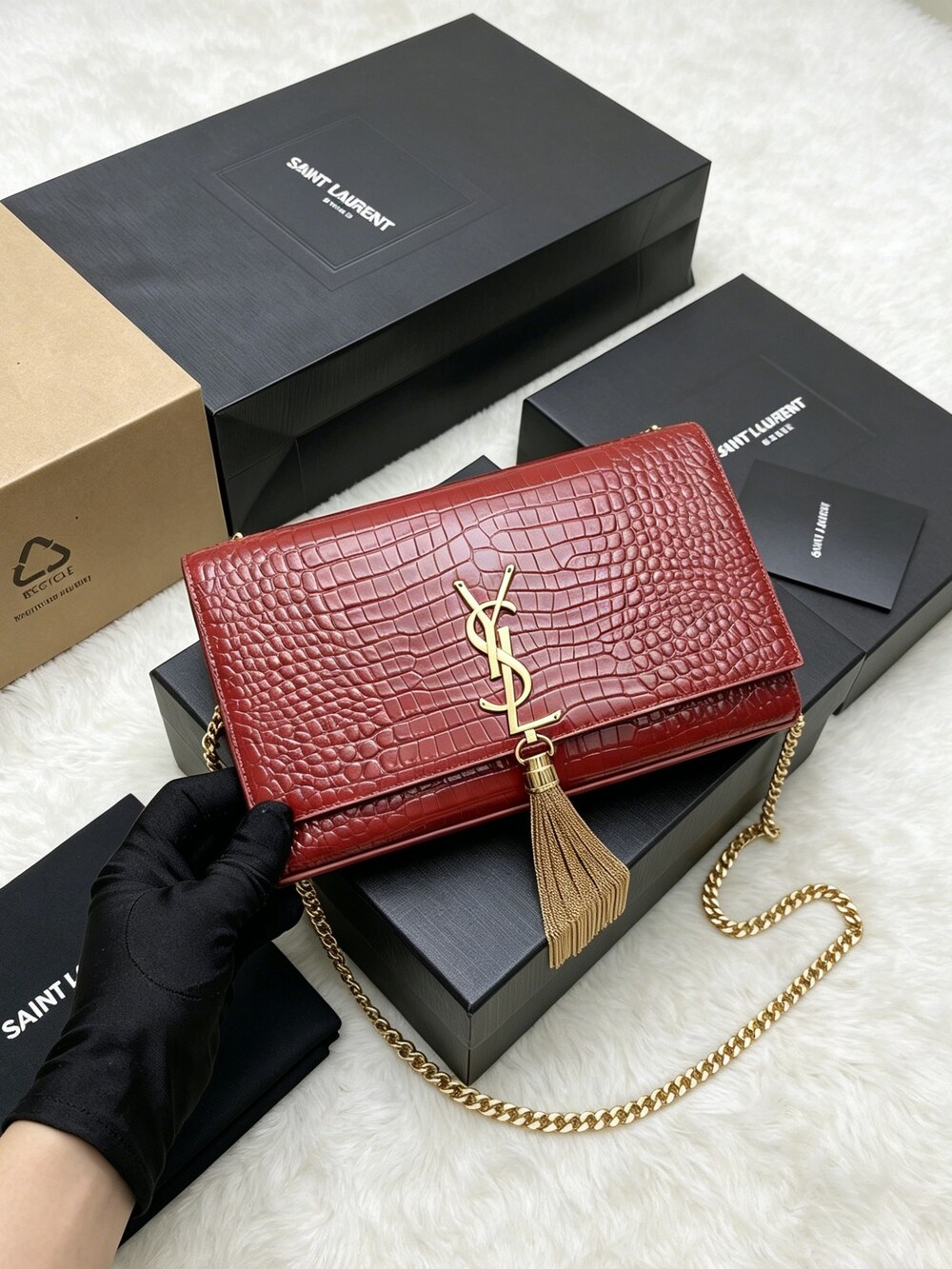 YSL Kate Medium Leather Tassel Bag